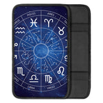 Zodiac Signs Wheel Print Car Center Console Cover