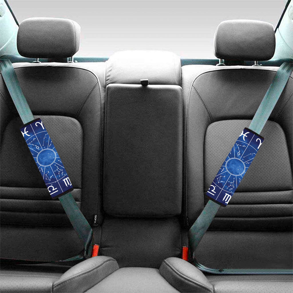 Zodiac Signs Wheel Print Car Seat Belt Covers