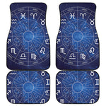 Zodiac Signs Wheel Print Front and Back Car Floor Mats