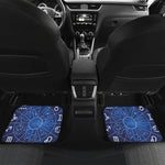 Zodiac Signs Wheel Print Front and Back Car Floor Mats