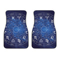Zodiac Signs Wheel Print Front Car Floor Mats