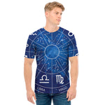 Zodiac Signs Wheel Print Men's T-Shirt