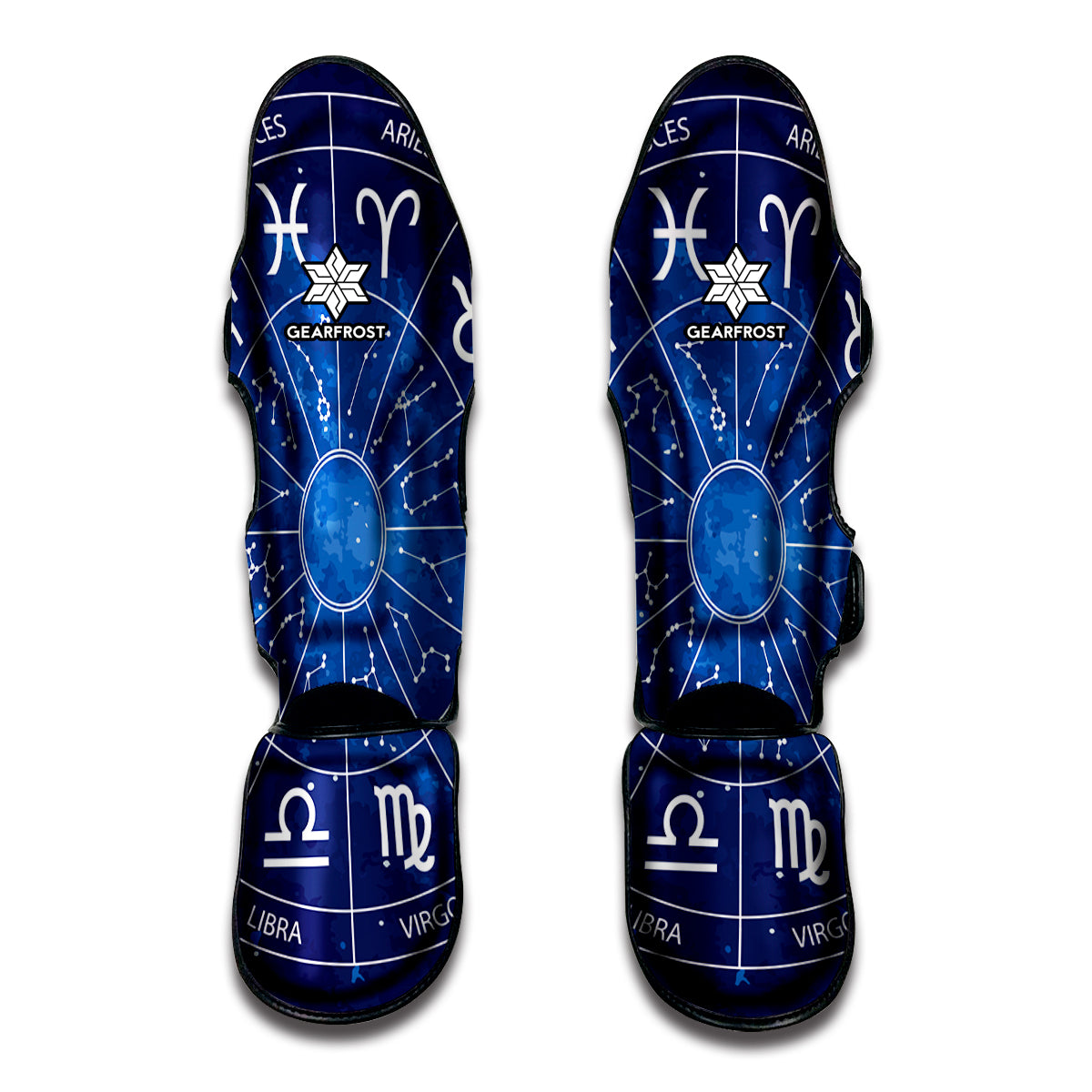 Zodiac Signs Wheel Print Muay Thai Shin Guard