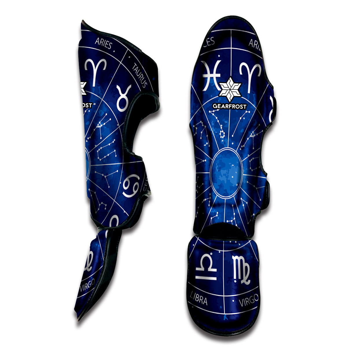 Zodiac Signs Wheel Print Muay Thai Shin Guard