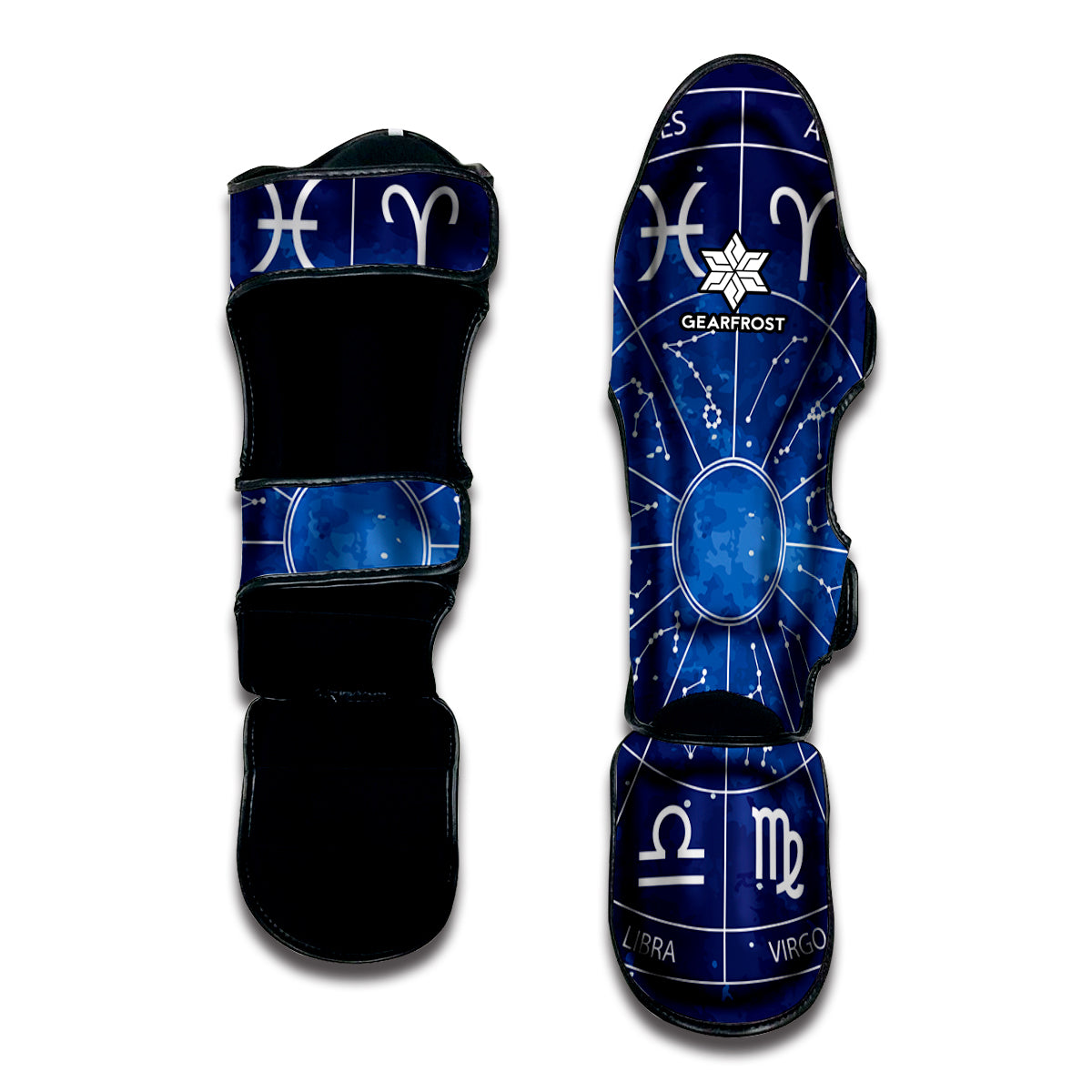 Zodiac Signs Wheel Print Muay Thai Shin Guard