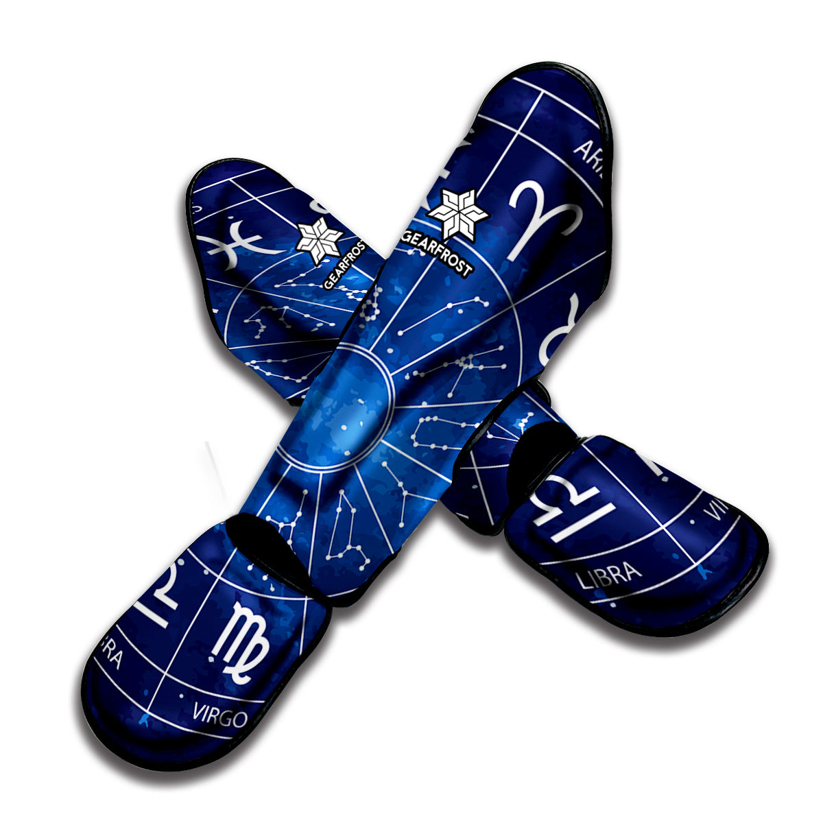 Zodiac Signs Wheel Print Muay Thai Shin Guard