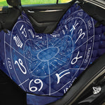 Zodiac Signs Wheel Print Pet Car Back Seat Cover