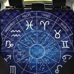 Zodiac Signs Wheel Print Pet Car Back Seat Cover