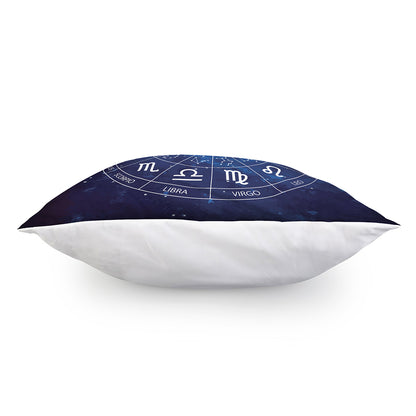 Zodiac Signs Wheel Print Pillow Cover