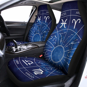 Zodiac Signs Wheel Print Universal Fit Car Seat Covers