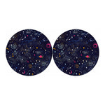 Zodiac Star Signs Galaxy Space Print Car Coasters
