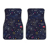 Zodiac Star Signs Galaxy Space Print Front Car Floor Mats