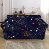 Zodiac Star Signs Galaxy Space Print Loveseat Slipcover