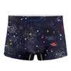 Zodiac Star Signs Galaxy Space Print Men's Boxer Briefs