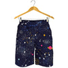 Zodiac Star Signs Galaxy Space Print Men's Shorts