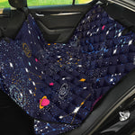 Zodiac Star Signs Galaxy Space Print Pet Car Back Seat Cover