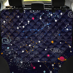 Zodiac Star Signs Galaxy Space Print Pet Car Back Seat Cover