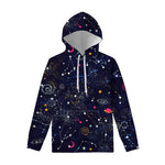 Zodiac Star Signs Galaxy Space Print Pullover Hoodie