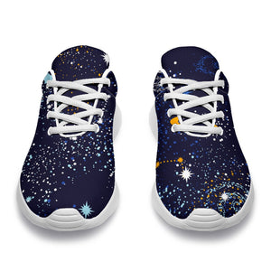 Zodiac Star Signs Galaxy Space Print Sport Shoes GearFrost