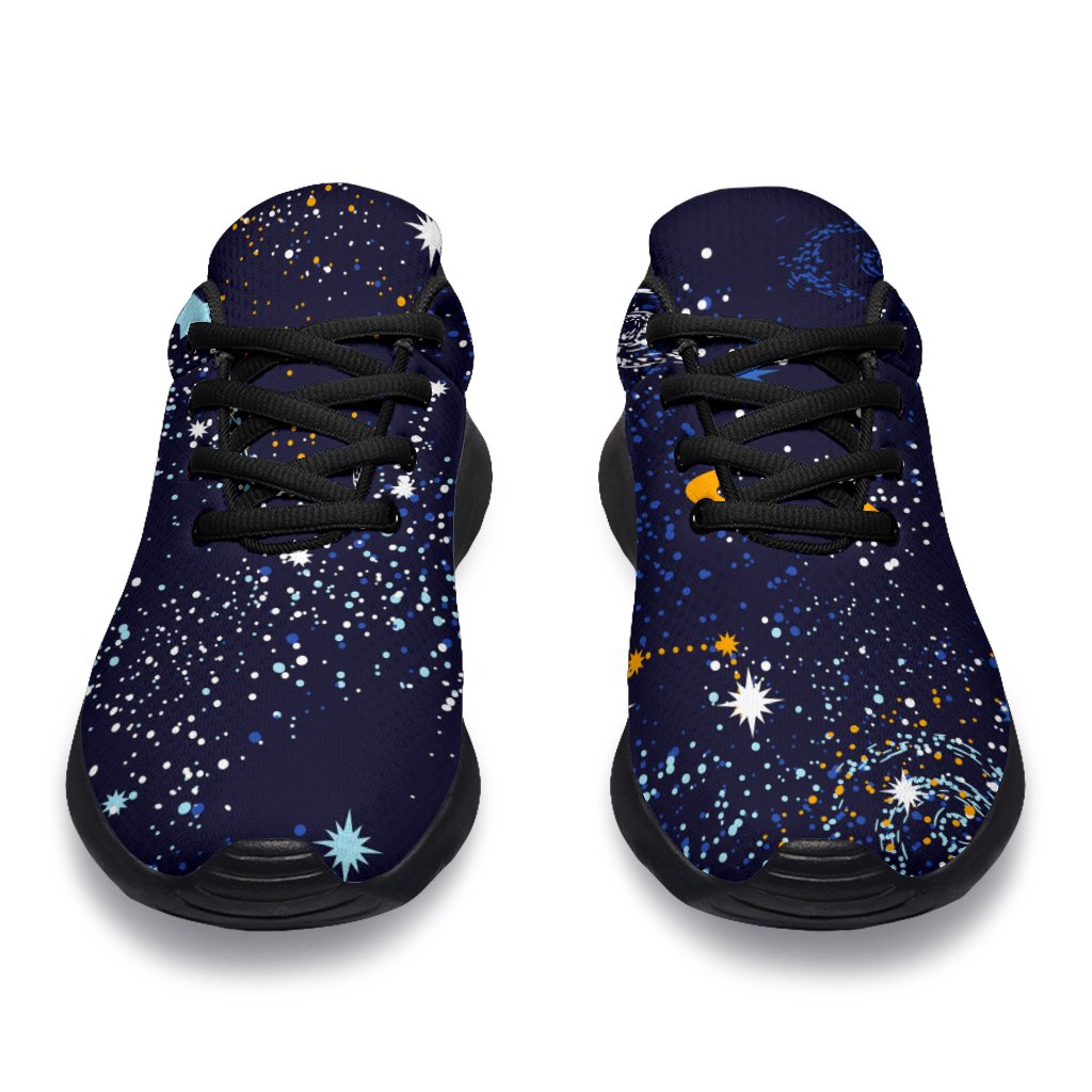 Zodiac Star Signs Galaxy Space Print Sport Shoes GearFrost