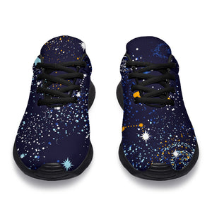 Zodiac Star Signs Galaxy Space Print Sport Shoes GearFrost