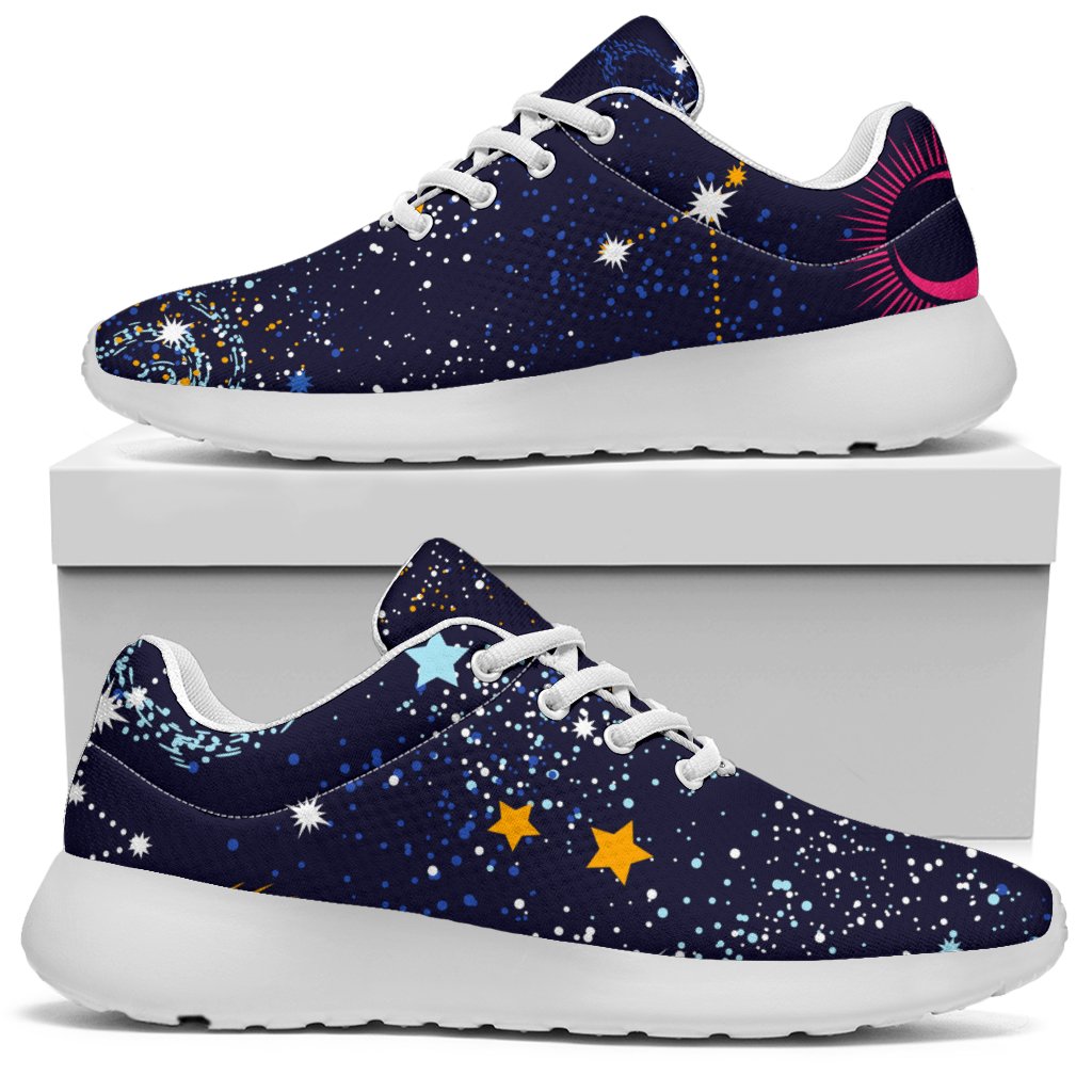 Zodiac Star Signs Galaxy Space Print Sport Shoes GearFrost