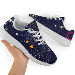 Zodiac Star Signs Galaxy Space Print Sport Shoes GearFrost