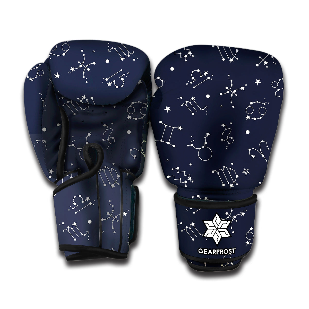 Zodiac Star Signs Pattern Print Boxing Gloves