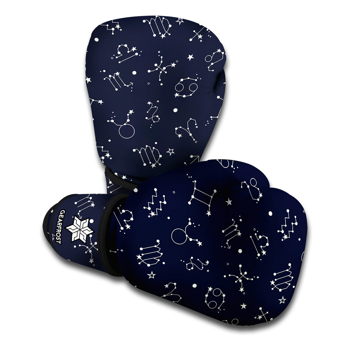Zodiac Star Signs Pattern Print Boxing Gloves