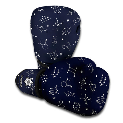 Zodiac Star Signs Pattern Print Boxing Gloves