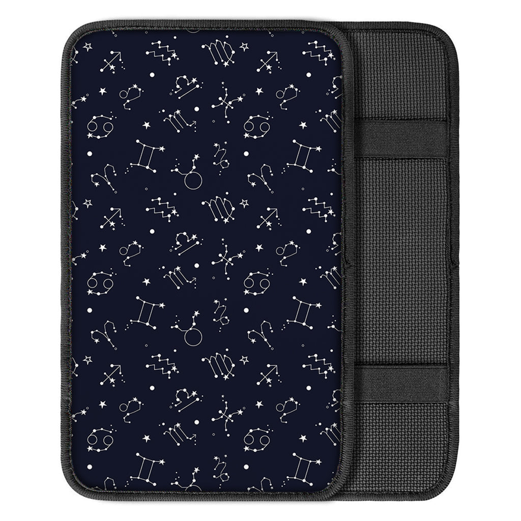 Zodiac Star Signs Pattern Print Car Center Console Cover