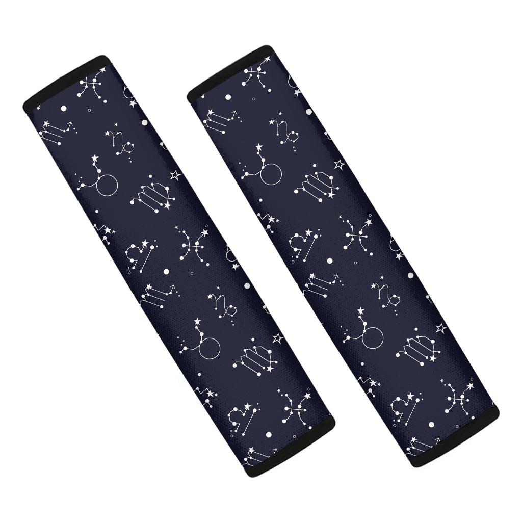 Zodiac Star Signs Pattern Print Car Seat Belt Covers