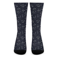 Zodiac Star Signs Pattern Print Crew Socks