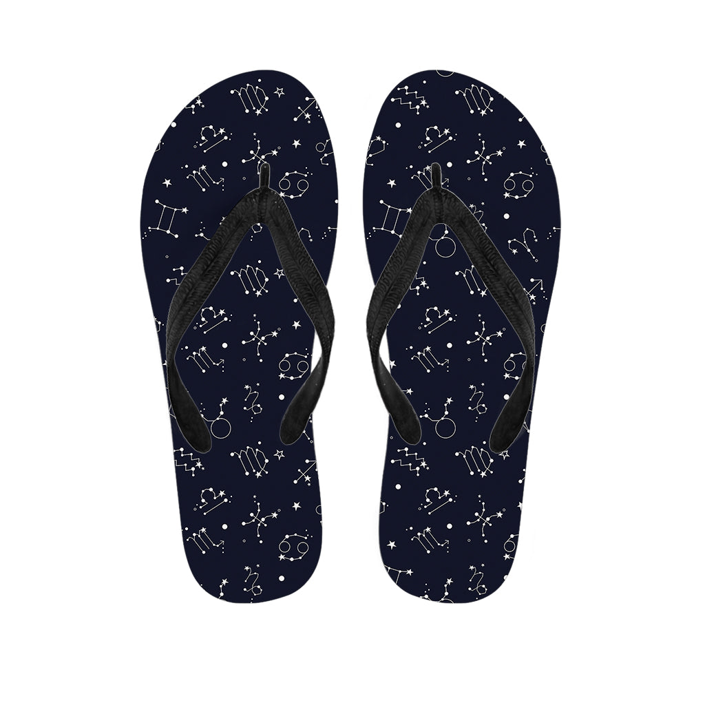 Zodiac Star Signs Pattern Print Flip Flops
