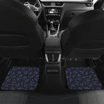 Zodiac Star Signs Pattern Print Front and Back Car Floor Mats