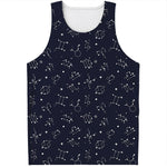Zodiac Star Signs Pattern Print Men's Tank Top