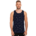 Zodiac Star Signs Pattern Print Men's Tank Top