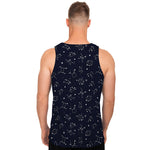 Zodiac Star Signs Pattern Print Men's Tank Top