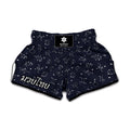 Zodiac Star Signs Pattern Print Muay Thai Boxing Shorts