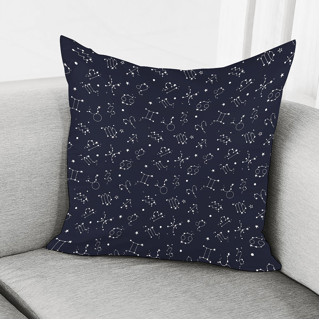 Zodiac Star Signs Pattern Print Pillow Cover