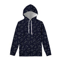 Zodiac Star Signs Pattern Print Pullover Hoodie