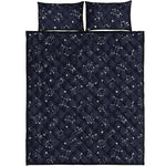 Zodiac Star Signs Pattern Print Quilt Bed Set