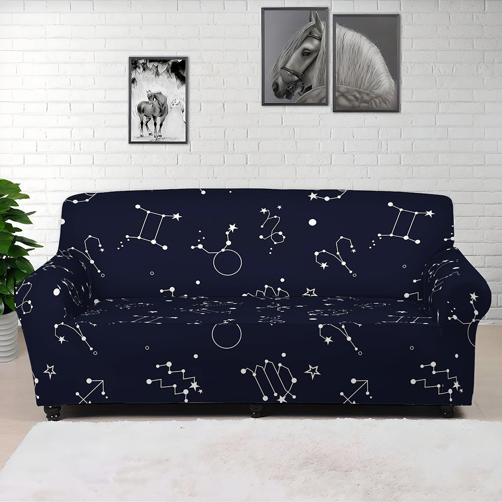 Zodiac Star Signs Pattern Print Sofa Cover