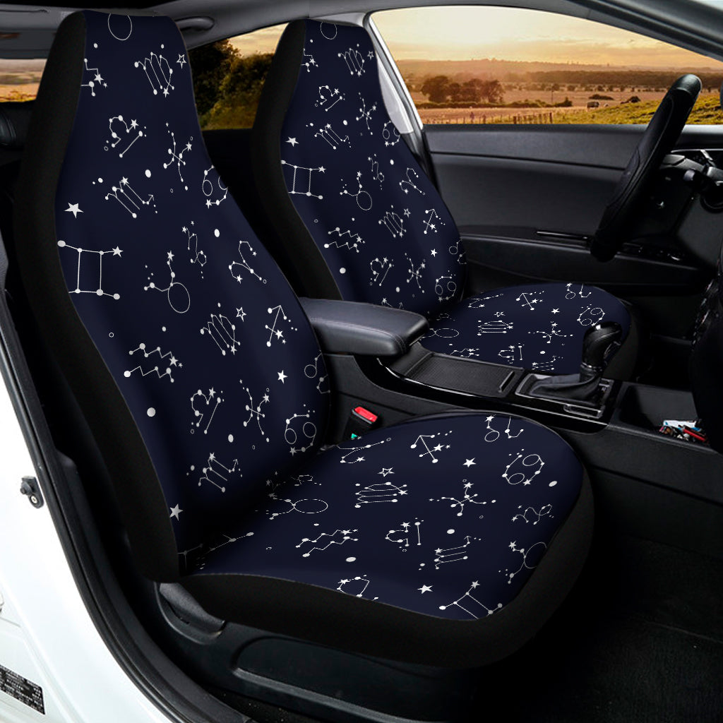 Zodiac Star Signs Pattern Print Universal Fit Car Seat Covers