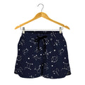 Zodiac Star Signs Pattern Print Women's Shorts