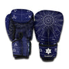 Zodiac Symbols Circle Print Boxing Gloves