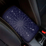 Zodiac Symbols Circle Print Car Center Console Cover