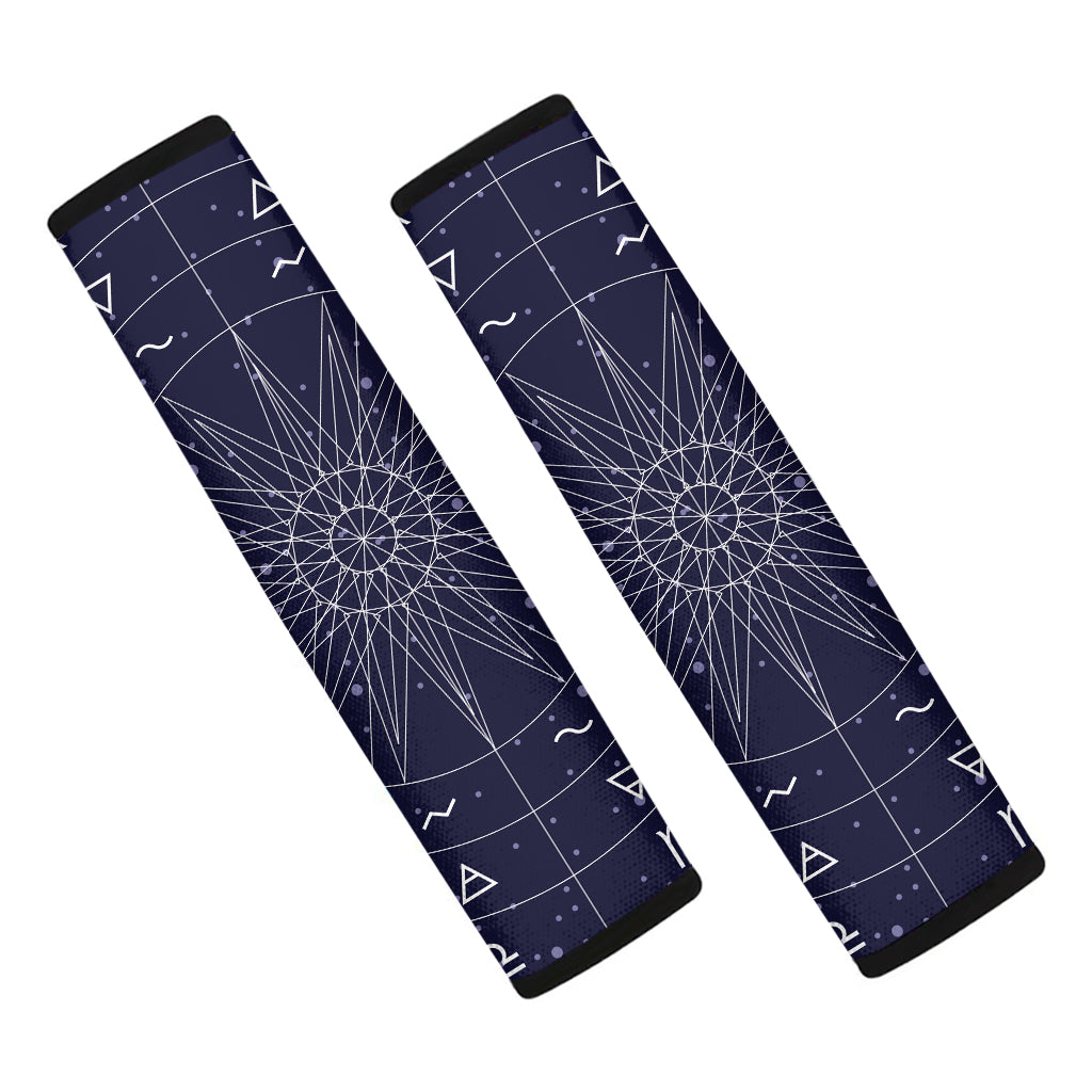 Zodiac Symbols Circle Print Car Seat Belt Covers