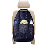Zodiac Symbols Circle Print Car Seat Organizers