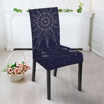 Zodiac Symbols Circle Print Dining Chair Slipcover
